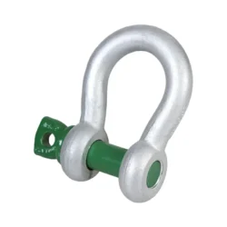 Green Pin Grade 6 Standard Bow Shackle with Screw Collar Pin
